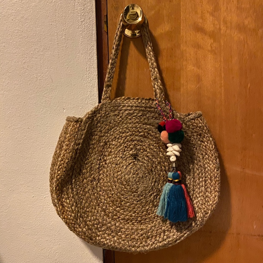 Zara straw purse